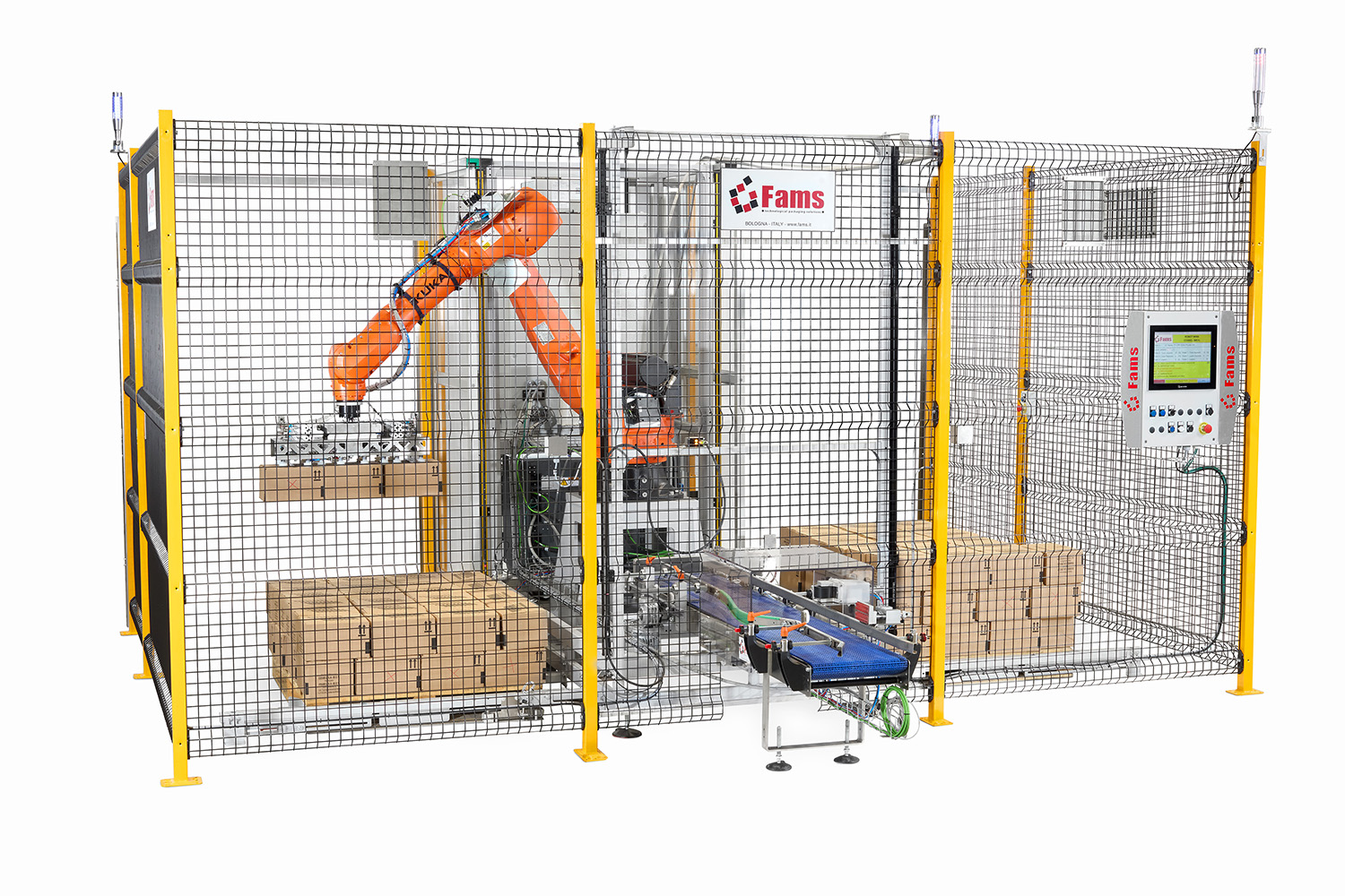 Nuevo sistema de paletización con robot antropomorfo Robopal